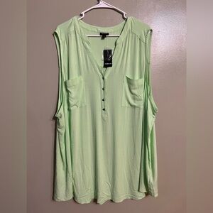 Torrid Green Sleeveless Top  Womens Plus Size 5X New